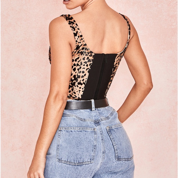 SOLD - House of CB Jacqueline Leopard Print Corset Bustier - Picture 3 of 3